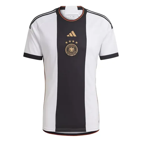 adidas DFB Home Jersey Herren Trikot, Weiß, HJ9606, Größe S - Nationalmannschaften Trikot mit feuchtigkeitsabsorbierender Aeroready-Technologie und atmungsaktiven Netz-Einsätzen für optimalen Komfort beim Spiel.