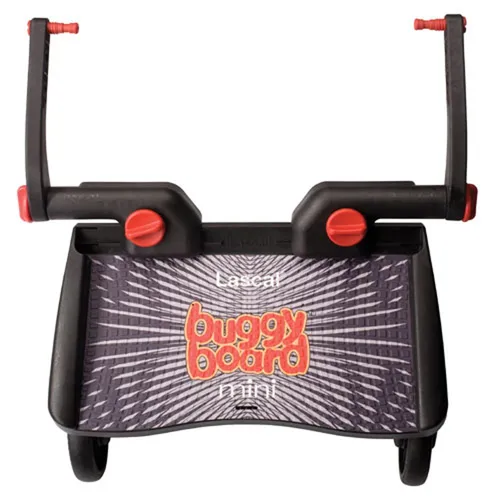 Lascal BuggyBoard MINI schwarz – Universeller Kinderwagen-Aufsatz - Der Lascal BuggyBoard MINI ist der ideale Aufsatz für Kinderwagen. Sicher und einfach zu montieren, bietet er Ihrem älteren Kind einen komfortablen Platz zum Stehen, während Sie unterwegs sind.