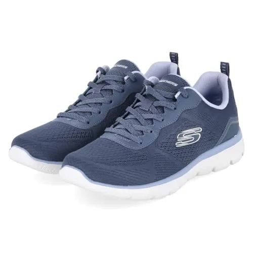 SKECHERS Damen Sneaker "SUMMITS" in Navy, Gr. 41 mit Memory Foam - Modische Damen Sneaker von Skechers aus atmungsaktivem Textil, ideal für den Alltag. Mit weichem Memory Foam für hohen Tragekomfort und einer leichten, profilierten Sohle.