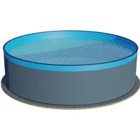 Waterman Rundpool Stahlwandpool - Langlebig und vielseitig - Rundpool aus verzinktem Stahl, ideal für Heimwerker. Hohe Stabilität und UV-beständige Folie garantieren dauerhaften Badespaß. Perfekt für Aufstellung oder teilversenkt.