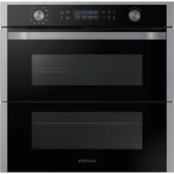 Samsung NV75N7647RS-?EG Dual Cook Flex Einbaubackofen - Backofen mit 75 l Garraum und Dual Cook Flex Technologie, ermöglicht das gleichzeitige Garen unterschiedlicher Speisen ohne Geschmacksübertragung. 50 Automatikprogramme und katalytische Reinigung für mühelosen Genuss.