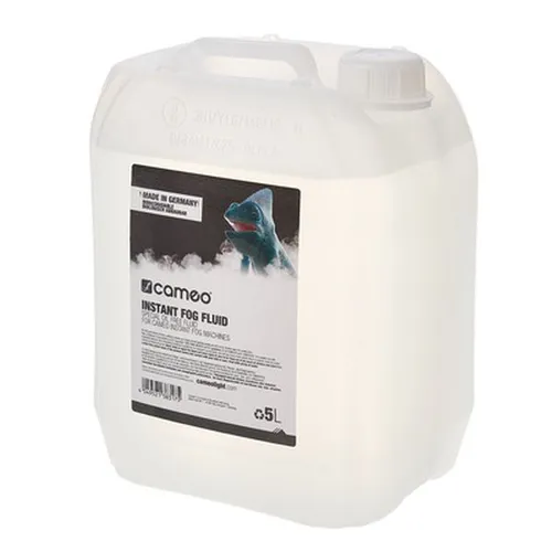 Cameo INSTANT FOG FLUID 5 L - Ölfreies Nebelfluid für Nebelmaschinen - Flüssigkeiten & Düfte: Erstklassiges Spezialfluid, perfekt für Cameo INSTANT Nebelmaschinen, sorgt für hohe Nebeldichte und ist biologisch abbaubar.