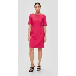 s.Oliver BLACK LABEL Kleid mit U-Boot-Ausschnitt in Pink, Größe 38 - Elegantes Businesskleid mit schmaler Passform und U-Boot-Ausschnitt, ideal für professionelle Anlässe, aus hochwertiger Webware mit verdecktem Reißverschluss.