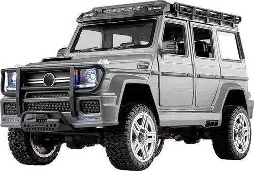 Amewi BRX24 Metall Scale RC Crawler - 4WD ferngesteuertes Auto 1:24 RTR in anthrazit, mit kompletter LED-Beleuchtungsanlage und hervorragender Traktion im Gelände