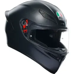 AGV K1 S Sport Racing Integralhelm XL - Schwarz Matt - Hochwertiger Integralhelm für Motorradfahrer, mit optimaler Belüftung und kratzfestem Visier. Ideal für verschiedene Aktivitäten und inklusive Aufbewahrungstasche.