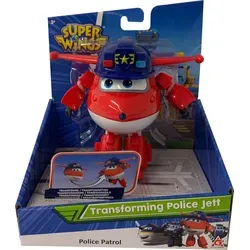 Super Wings Speelfiguur Transformer Police Jett 12 Cm