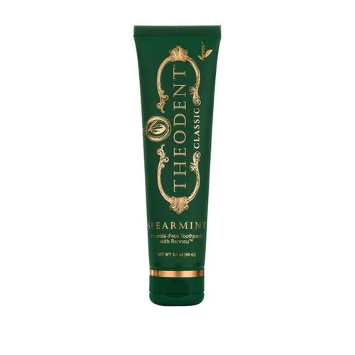 Theodent Zahnpasta Classic Spearmint - Die exklusive Whitening-Zahncreme für strahlend schöne Zähne. Mit patentiertem Inhaltsstoff zur Unterstützung der Zahngesundheit in edler Verpackung.