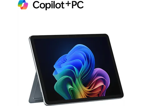 MICROSOFT Surface Pro, Copilot+ PC, Neuestes Modell, 1. Edition, Tablet Convertible, mit 12 Zoll Display Touchscreen, Qualcomm Snapdragon X Plus X1P-42-100 Prozessor, 16 GB RAM, 512 UFS, Adreno™ Onboard Graphics, Ozean, Windows 11 Home