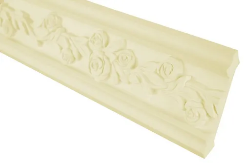 Hexim Stuckleiste C739 flexi - 2m Barock Deckenleiste aus PU Hartschaum - Elegante 2 Meter lange Stuckleiste im Barockstil, flexibel und leicht zu kleben. Ideal für stilvolle Raumgestaltungen und kreative Akzente.