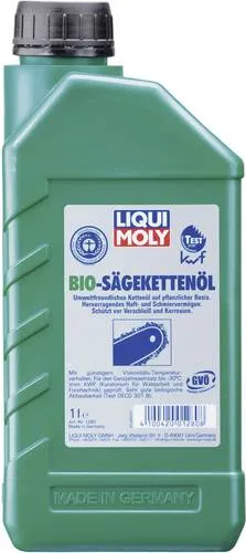 Liqui Moly 1280 Sägekettenöl - Hochwertiges Sägekettenöl auf Pflanzenölbasis für optimale Schmierfähigkeit und Verschleißschutz. Ideal für den professionellen Einsatz bei verschiedenen Temperaturen. Verfügt über geprüfte Qualität.