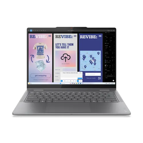 Lenovo Yoga 7 2-in-1 14ILL10 Copilot+ PC - Intel Core Ultra 7 - Notebooks: Hochauflösendes 14" OLED-Display mit 2880 x 1800 Pixeln und 120 Hz für brillante Farben und flüssige Bewegungen. Ideal für kreative Profis und Vielreisende.