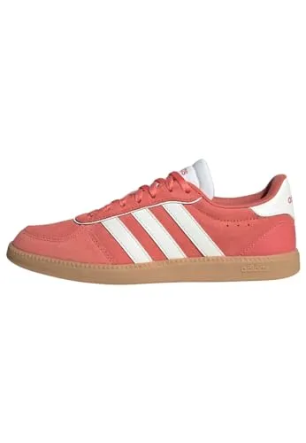 adidas Damen Breaknet Sleek Sneaker - Preloved Scarlet Core White FTWR White, 39 1/3 EU - Herrenmode in regulärer Passform mit Schnürsenkeln, aus hochwertigem Leder und Synthetik, ideal für Komfort und Stil.