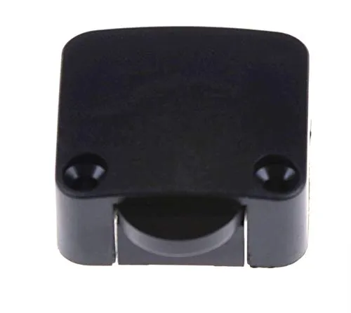 Einbau Barschalter Braun, Schnappschalter, LED (Niedervolt), 230V (Hochvolt) Ein/Aus, Truhenschalter, Türschalter, Schrankschalter (Schwarz)