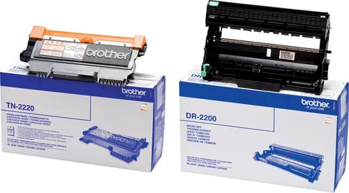 Original Brother TN-2220 Toner + DR-2200 Trommel - Hochwertiger Toner und Trommel für gestochen scharfe Ausdrucke. Ideal für den professionellen Einsatz und hohe Druckvolumen in Büros.