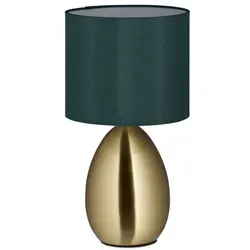 Moderne Nachttischlampe - Touch Dimmbare Schirmlampe - Lampen für jeden Raum: Diese elegante Touch Lampe in Gold bietet 3 dimmbare Stufen für individuelles Licht und schafft eine gemütliche Atmosphäre.