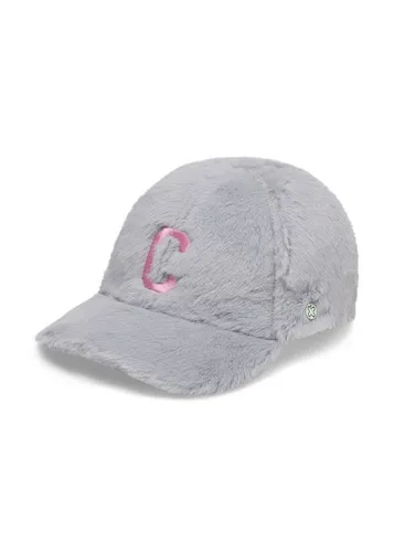 Codello Teddy-Plüsch Baseball Cap mit C-Patch in Grau - Stylische Baseball Cap aus weichem Teddy-Plüsch, perfekt für den lässigen Look. Einheitsgröße und pflegeleicht, ideal für jeden Tag.