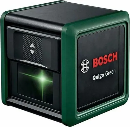 Bosch Kreuzlinienlaser Quigo Green II - Präziser 500-540 nm Laser, ideal für exakte Ausrichtungen und Bauprojekte