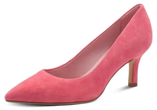 Tamaris Damen Pumps Stilettoabsatz Leder in Pink, 37 EU - Elegante Damen Pumps aus hochwertigem Leder mit bequemer TOUCH-IT Sohle für optimalen Komfort. Stilettoabsatz von 7,5 cm für einen stilvollen Auftritt. Einfacher Einstieg ohne Verschluss – ideal für jeden Anlass.