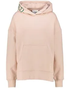 CLOSED Logo Hoodie - Oversized Beige S - Bequemer Oversized Hoodie aus 100% Bio-Baumwolle, perfekt für lässige Outfits und umweltbewusste Mode.