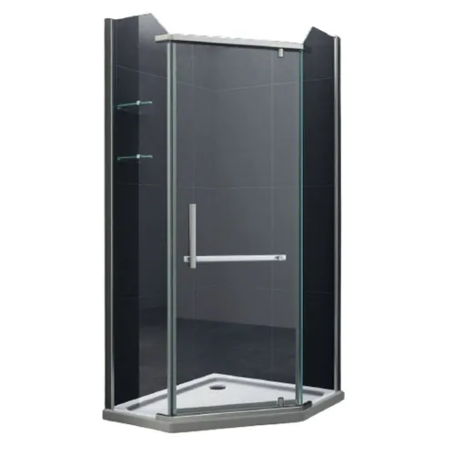 Fünfeck-Duschkabine PANDORA 90 x 90 x 195 cm - Duschkabine aus 8 mm ESG-Sicherheitsglas, mit Lotus Effekt für einfache Reinigung. Ideal für moderne Badezimmer.