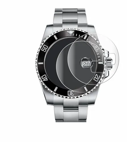 BROTECT 2 Stück Full-Cover Schutzfolie für Rolex Submariner (Date) Full-Screen Displayschutz-Folie [3D Curved, Anti-Fingerprint, Kristall-Klar]
