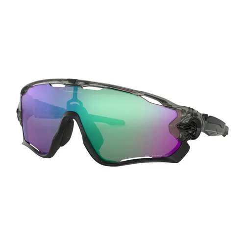 Oakley Jawbreaker Grey Ink / Prizm Road Jade Sportbrille - Sportbrillen mit Switchlock-Technologie für schnellen Glaswechsel, optimaler Passform und 100% UV-Schutz. Ideal für Profisportler und Outdoor-Enthusiasten.