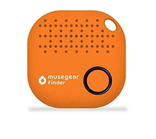 Musegear Schlüsselfinder mit Bluetooth App - Maximaler Datenschutz & Lautstärke - Schlüssel- & Gegenstandsfinder mit einer Reichweite von bis zu 90m, 12 Monate Batterielaufzeit und Datenschutz ohne Accountzwang. Ideal für iOS & Android.