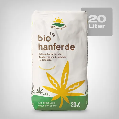 Sonnenerde Bio Hanferde 20L - Nährstoffreiche Blumenerde - Torffreie Blumenerde mit Langzeitdünger aus Hornspänen, ideal für gesundes Pflanzenwachstum ohne Nachdüngen.