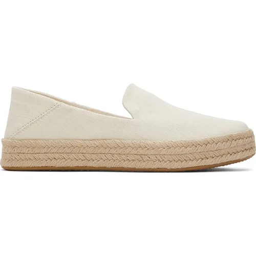 TOMS Espadrilles in Creme, Größe 37, Beige - Damen Schuhe Espadrilles von TOMS, elastischer Einstieg für perfekten Komfort und rutschhemmende Laufsohle für sicheren Halt.