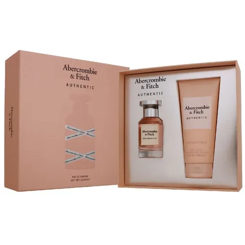 Abercrombie & Fitch Authentic Women Set - EDP 50 ml + BL 200 ml - Parfum Set mit 50 ml Eau de Parfum und 200 ml Bodylotion, ideal für ein komplettes Dufterlebnis und perfekte Pflege.