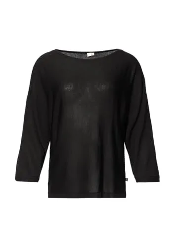 QS Rundhalspullover mit Strick Optik - Strickpullover für vielseitige Styles, taillenbedeckend und aus warmer Viskosemischung für hohen Tragekomfort – ideal für kalte Tage und schicke Büro-Outfits.