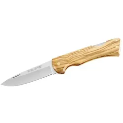 Nieto Taschenmesser AN.58 - Olivenholzgriff - Hochwertiges Jagdmesser mit rostfreier AN.58 Stahlklinge und elegantem Olivenholzgriff. Ideal für Outdoor-Aktivitäten und sicheres Arbeiten dank Back Lock-Arretierung.