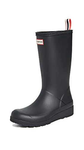 HUNTER Damen Original Play Gummistiefel, Schwarz, 40.5 EU - Wanderschuhe, handgefertigt aus hochwertigem Naturkautschuk, 100% wasserdicht und mit komfortabler Plateausohle für stilvolle Abenteuer.