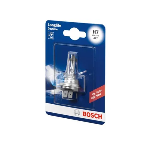 Glühlampe Halogen BOSCH H7 Longlife Daytime 12V, 55W, 1 Stück [A]