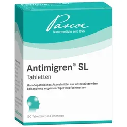 Antimigren SL Tabletten - Apothekenpflichtige Tabletten zur Unterstützung bei Migräne, einfach online in Ihrer Versandapotheke erhältlich.