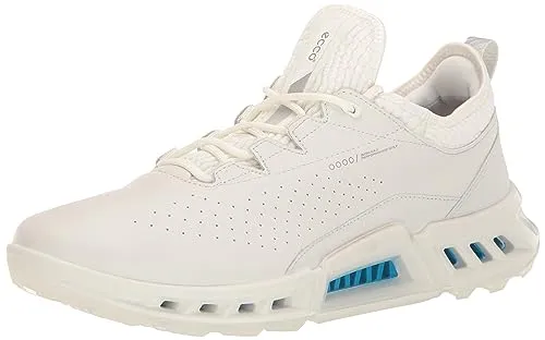 ECCO Biom C4 Gore-Tex Wasserdichter Golfschuh für Herren, Weiss/opulenter Garten, 11-11.5