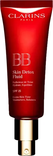 CLARINS BB Skin Detox Fluid SPF 25 01 LIGHT 45 ml - Abdeckartikel mit leichtem Makeup-Fluid, das die Haut atmen lässt und für einen gleichmäßigen Teint sorgt. Mit SPF 25 schützt es die Haut und bringt die Ausstrahlung zurück.