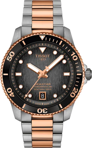 Tissot Seastar 1000 Powermatic 80 Herren Automatikuhr - Elegante 40mm Automatikuhr aus Edelstahl mit Saphirglas, ideal für stilbewusste Herren, die Wert auf Präzision und Langlebigkeit legen.