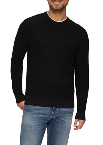 s.Oliver Strickpullover für Herren - Moderner Crew Neck Pullover mit langen Ärmeln und Rippbündchen, ideal für lässige Looks und optimalen Tragekomfort.