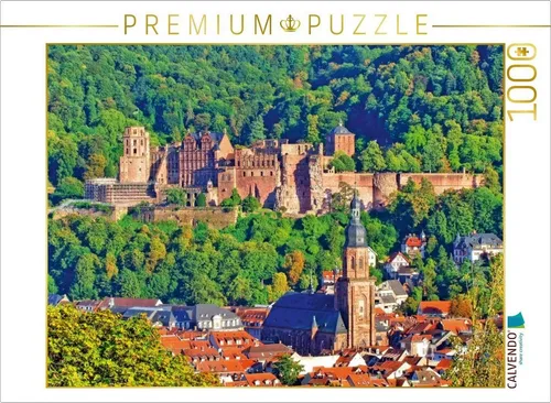 CALVENDO Puzzle CALVENDO Puzzle Heidelberger Schloss, Heiliggeistkirche 1000 Teile Lege-Größe 64 x 48 cm Foto-Puzzle Bild von Claus Liepke, 1000 Puzzleteile