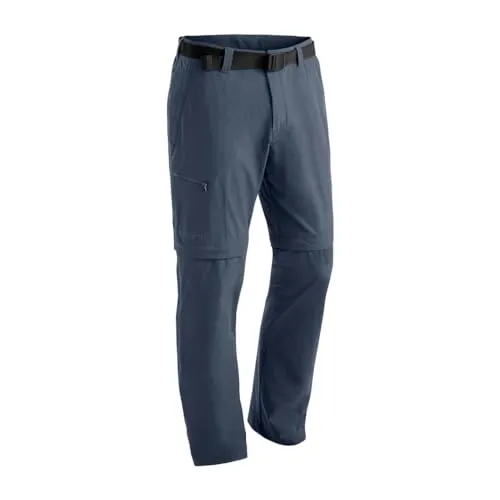MAIER SPORTS "Tajo" Herren Funktionshose - Wanderhose in grau, zipp-off Design mit 4 praktischen Taschen, ideal für Outdoor-Aktivitäten und vielseitig einsetzbar.