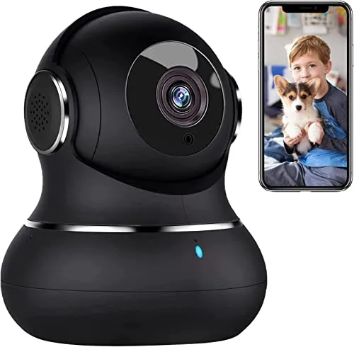 litokam Little elf 2K Babyphone Überwachungskamera - Überwachungskamera mit 2K Auflösung und 360° Sicht, ideal für die Überwachung von Babys und Haustieren. Mit Bewegungserkennung und Nachtsicht für Rund-um-die-Uhr-Sicherheit.