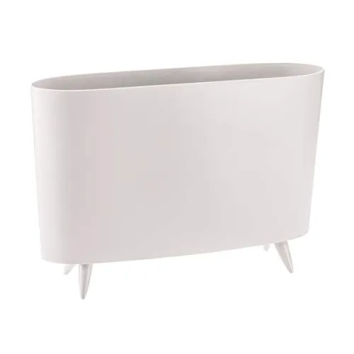 Koziol MILANO Zeitungsständer in cotton white - Eleganter Zeitungsständer für stilvolle Aufbewahrung von Zeitungen und Zeitschriften. Mit robuster Konstruktion und zeitlosem Design fügt er sich perfekt in jedes moderne Interieur ein.