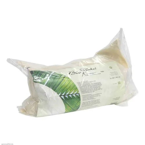 Dinkelkissen Naturbelassen 40x60cm - Bio Dinkelspelz-Kissen für optimale Unterstützung der Muskulatur, aus kontrolliert biologischem Anbau. Kann zur Durchblutungsförderung erwärmt werden.