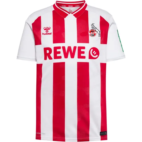 hummel 1. FC Köln Trikot Home 2025/2026 - Herren-Trikots für Sport-Fans, stylisches Design in Weiß und Weißrot, perfekt für echte 1. FC Köln Anhänger.