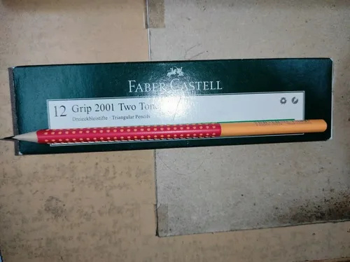 Faber Castell Bleistift Stärke HB Grip 2001 Two Tone rot red Graphit pencil Grip