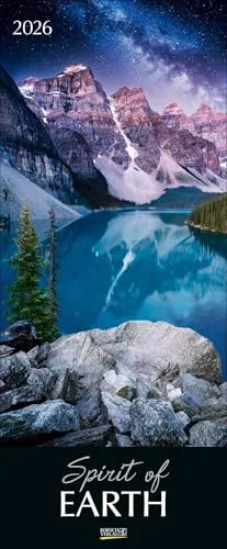 Spirit of Earth 2026: Schmaler Foto-Kunstkalender - Fotografie Kalender mit atemberaubenden Naturaufnahmen, perfekt für Wanddekoration und Inspiration im Alltag. Maße: 28,5 x 69 cm.
