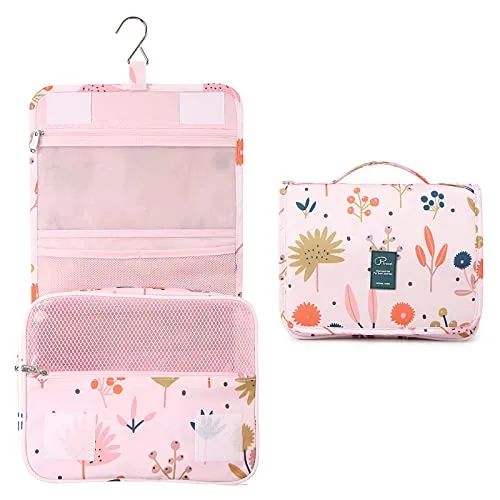 Lychii Kulturbeutel zum Aufhängen - Wasserdichte Kosmetiktasche für Reisen - Stylischer und robuster Kulturbeutel mit viel Platz und praktischen Fächern. Ideal für die Aufbewahrung von Toilettenartikeln und Makeup. Perfekt für Reisen, kompakt und leicht zu reinigen.