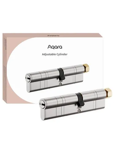Aqara Adjustable Cylinder - Anpassbarer Türschloss-Zylinder - Silber - Zutrittskontrolle: Flexibel anpassbarer Türschloss-Zylinder für verschiedene Türtypen, robustes Design mit Notfall-Öffnung und passend für das Aqara Smart Lock U200.
