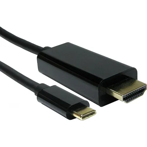 Cables Direct 1m USB Typec M HDMI M Blk Cab 4k60hz (USB3C-HDMI-1M)